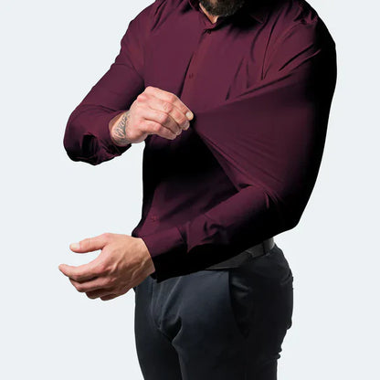 Camisa Sociale Masculine Premium avec Coupe Tailleur